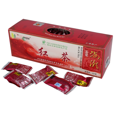 herbata czarna prasowana w kostkach haichao Meridian 125 g