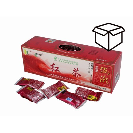 herbata czarna prasowana w kostkach MEridian 125 g karton zbiorczy