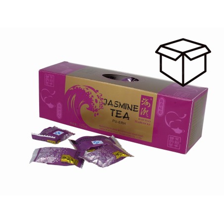 herbata czerwona jaśminowa prasowana w kostkach 125 g opakowanie zbiorcze