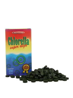 chlorella 200 tabletek super alga Meridian
