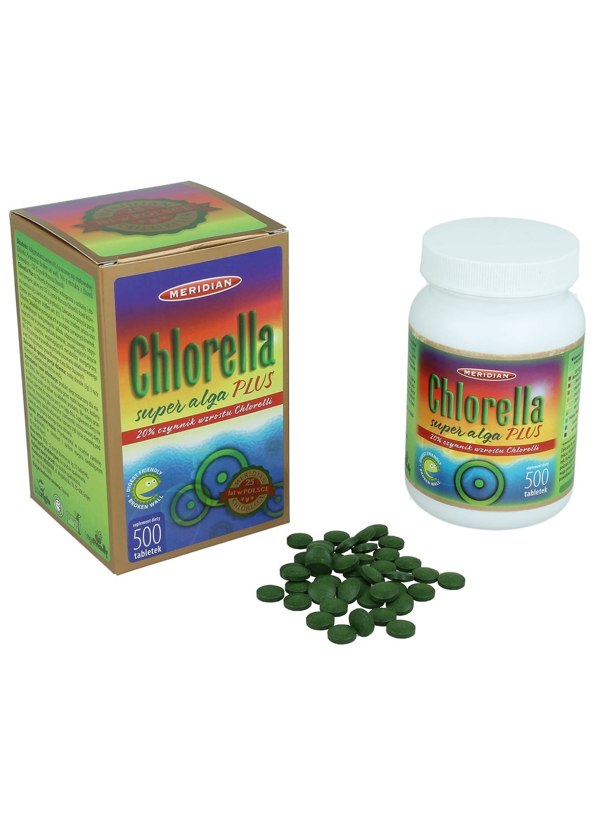 Chlorella Plus CGF 20 % 500 tabletek