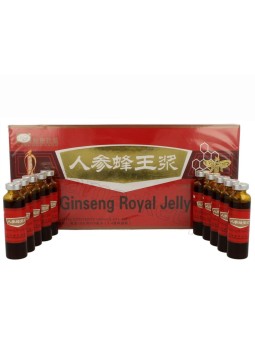 Żeń szeń z mleczkiem pszczelim Ginseng Royal Jelly ampułki Meridian