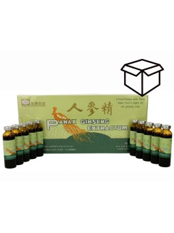 Panax 25000 mg Żeń-szeń z miodem Ginseng Extractum 10 amp. x 10 ml Meridan opakowanie zbiorcze