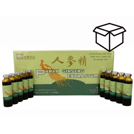 Panax 25000 mg Żeń-szeń z miodem Ginseng Extractum 10 amp. x 10 ml Meridan opakowanie zbiorcze